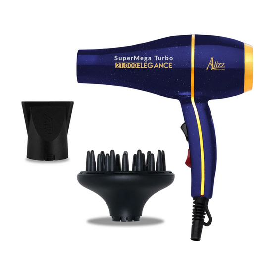 SUPER MEGA TURBO 21,000 ELEGANCE PURPLE HAIR DRYER WITH DIFFUSER